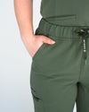 EDITH Straight Leg Scrub Pants - Khaki | SLTECH™