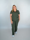 EDITH Straight Leg Scrub Pants - Khaki | SLTECH™