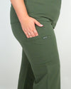 EDITH Straight Leg Scrub Pants - Khaki | SLTECH™