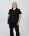 Chelsea Four Pocket Scrub Top - Black | SLTECH™