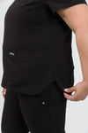 Chelsea Four Pocket Scrub Top - Black | SLTECH™