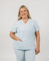 Chelsea Four Pocket Scrub Top - Powder Blue | SLTECH™