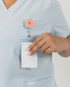 Chelsea Four Pocket Scrub Top - Powder Blue | SLTECH™
