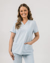 Chelsea Four Pocket Scrub Top - Powder Blue | SLTECH™