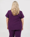 Chelsea Four Pocket Scrub Top - Aubergine | SLTECH™