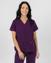 Chelsea Four Pocket Scrub Top - Aubergine | SLTECH™