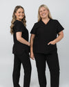 Chelsea Four Pocket Scrub Top - Black | SLTECH™