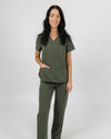 Chelsea Four Pocket Scrub Top - Khaki | SLTECH™