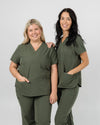 Chelsea Four Pocket Scrub Top - Khaki | SLTECH™