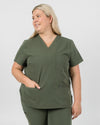 Chelsea Four Pocket Scrub Top - Khaki | SLTECH™