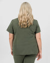 Chelsea Four Pocket Scrub Top - Khaki | SLTECH™