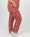EDITH Straight Leg Scrub Pants - Raspberry Swirl