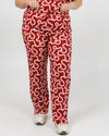 EDITH Straight Leg Scrub Pants - Raspberry Swirl