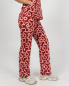 EDITH Straight Leg Scrub Pants - Raspberry Swirl