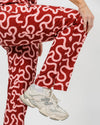 EDITH Straight Leg Scrub Pants - Raspberry Swirl