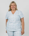 ELIZABETH Two Pocket Scrub Top - Picture Perfect Christmas