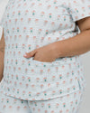 ELIZABETH Two Pocket Scrub Top - Picture Perfect Christmas