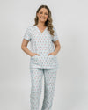 ELIZABETH Two Pocket Scrub Top - Picture Perfect Christmas