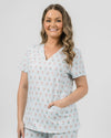 ELIZABETH Two Pocket Scrub Top - Picture Perfect Christmas