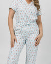 EDITH Straight Leg Scrub Pants - Picture Perfect Christmas