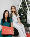 EDITH Straight Leg Scrub Pants - Picture Perfect Christmas