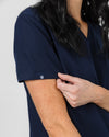 Chelsea Four Pocket Scrub Top - Navy | SLTECH™