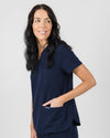 Chelsea Four Pocket Scrub Top - Navy | SLTECH™