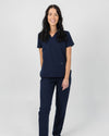 Chelsea Four Pocket Scrub Top - Navy | SLTECH™