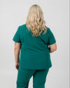 Chelsea Four Pocket Scrub Top - Hunter Green | SLTECH™
