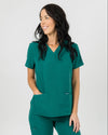 Chelsea Four Pocket Scrub Top - Hunter Green | SLTECH™