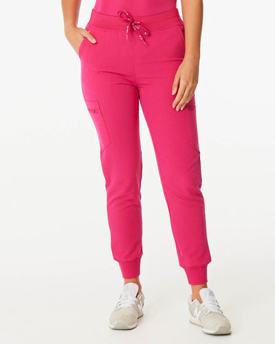 pink women's jogger scrub pants