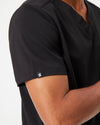 HARRY Three Pocket Scrub Top (Anti-Static SLVTECH™ Fabric) - Black - CLEARANCE