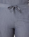 CLARISSA Skinny Leg Scrub Pants - Steel Grey | SLTECH™