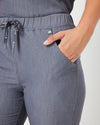 EDITH Straight Leg Scrub Pants - Steel Grey | SLTECH™