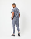 WEARY Three Chest Pocket Scrub Top - Steel Grey | SLTECH™