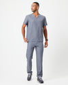 IAN Three Pocket Scrub Top  - Steel Grey | SLTECH™