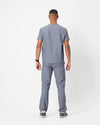 IAN Three Pocket Scrub Top  - Steel Grey | SLTECH™