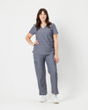 EDITH Straight Leg Scrub Pants - Steel Grey | SLTECH™