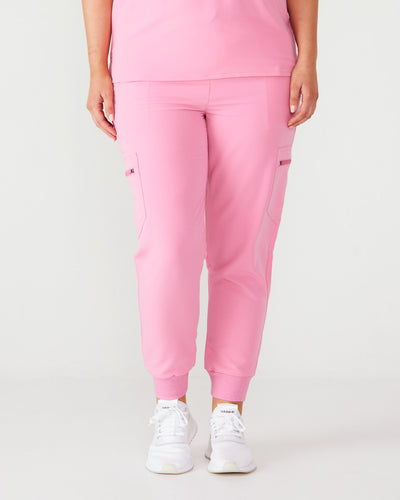 pink women's jogger scrub pants