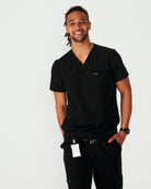 black men's scrub top