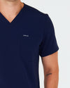 WEARY Three Chest Pocket Scrub Top - Navy | SLTECH™