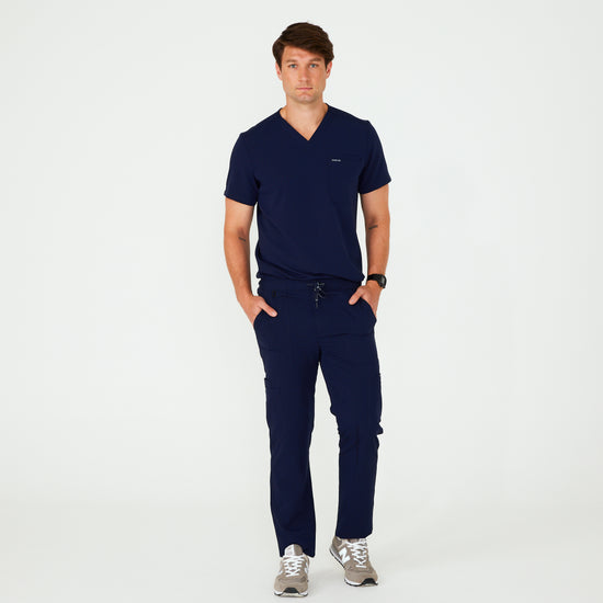 Victor Black Scrub Pants with Side Pockets