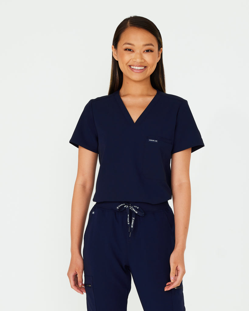 Soft Comfortable Blue Nurse Scrub Set, Nurse Uniform, Custom Scrub