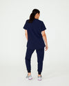 TRACY Maternity Scrub Top - Navy | SLTECH™