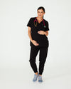 LUCY Maternity Jogger Scrub Pants - Black | SLTECH™