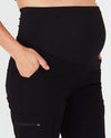 LUCY Maternity Jogger Scrub Pants - Black | SLTECH™