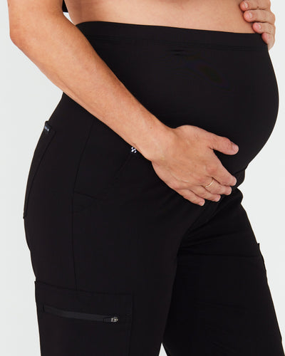 black women's maternity scrub pants