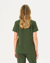 FLORENCE Three Chest Pocket Scrub Top - Combat Khaki | SLTECH™