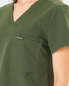 FLORENCE Three Chest Pocket Scrub Top - Combat Khaki | SLTECH™