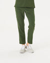 khaki skinny leg women's scrub pants
